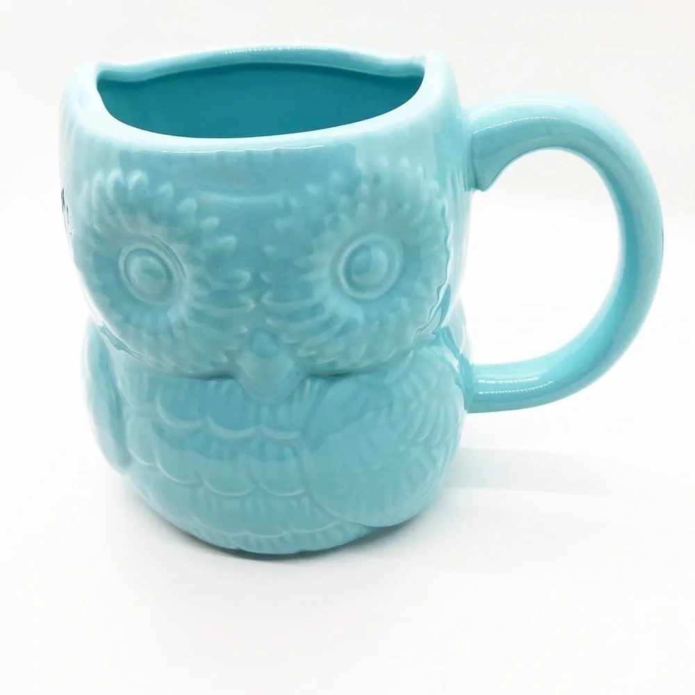 Great Gatherings Blue Ceramic Owl‎ Coffee Mug
